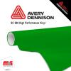 24'' x 10 yards Avery SC950 Gloss Yellow Green 8 year Long Term Unpunched 2.0 Mil Cast Cut Vinyl (Color Code 780)