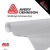 15'' x 10 yards Avery SC950 Gloss Light Gray 8 year Long Term Punched 2.0 Mil Cast Cut Vinyl (Color Code 810)