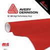15'' x 10 yards Avery SC950 Gloss Tomato Red 10 year Long Term Punched 2.0 Mil Cast Cut Vinyl (Color Code 425)