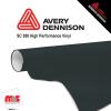 12'' x 50 yards Avery SC950 Gloss Battleship Grey 8 year Long Term Unpunched 2.0 Mil Cast Cut Vinyl (Color Code 870)