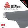 12'' x 10 yards Avery SC950 Gloss Light Silver 8 year Long Term Unpunched 2.0 Mil Cast Cut Vinyl (Color Code 869)