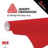 48'' x 50 yards Avery SC950 Gloss Real Red 10 year Long Term Unpunched 2.0 Mil Cast Cut Vinyl (Color Code 417)