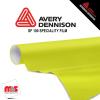 15'' x 50 yards Avery SF100 High Gloss Yellow 3-6 Months Short Term Unpunched 2.2 Mil Fluorescent Cut Vinyl (Color Code 229)