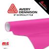 15'' x 10 yards Avery SF100 High Gloss Magenta 3-6 Months Short Term Punched 2.2 Mil Fluorescent Cut Vinyl (Color Code 534)