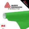 15'' x 50 yards Avery SF100 Green Fluorescent 3 Year Short Term Unpunched 1.0 Mil Fluorescent Cut Vinyl (Color Code 735)