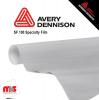 15'' x 50 yards Avery SF100 Metallized Brushed Chrome 3 Year Short Term Punched 1.0 Mil Brushed Chrome Cut Vinyl (Color Code 841)