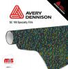 15'' x 10 yards Avery SF100 Confetti 3 Year Short Term Punched 1.0 Mil Sparkle Cut Vinyl (Color Code 839)