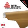 60'' x 5 yards Avery SW900 Metallic Gold 5 year Long Term Unpunched 3.2 Mil Wrap Vinyl (Color Code 215)