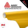 60'' x 25 yards Avery SW900 Gloss Yellow 5 year Long Term Unpunched 3.2 Mil Wrap Vinyl (Color Code 235)