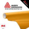 60'' x 5 yards Avery SW900 Gloss Dark yellow 5 year Long Term Unpunched 3.2 Mil Wrap Vinyl (Color Code 249)