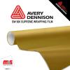 60'' x 25 yards Avery SW900 Satin Safari Gold 5 year Long Term Unpunched 3.2 Mil Wrap Vinyl (Color Code 260)