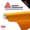 60'' x 25 yards Avery SW900 Satin Stunning Orange 5 year Long Term Unpunched 3.2 Mil Wrap Vinyl (Color Code 316)
