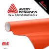 60'' x 25 yards Avery SW900 Gloss Orange 5 year Long Term Unpunched 3.2 Mil Wrap Vinyl (Color Code 373)
