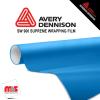 60'' x 5 yards Avery SW900 Satin Light Blue 5 year Long Term Unpunched 3.2 Mil Wrap Vinyl (Color Code 633)