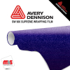 60'' x 25 yards Avery SW900 Metallic Mysterious Indigo 5 year Long Term Unpunched 3.2 Mil Wrap Vinyl (Color Code 700)