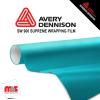 60'' x 25 yards Avery SW900 Satin Cool Teal 5 year Long Term Unpunched 3.2 Mil Wrap Vinyl (Color Code 716)