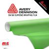 60'' x 5 yards Avery SW900 Pearl Light Green 5 year Long Term Unpunched 3.2 Mil Wrap Vinyl (Color Code 777)