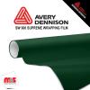 60'' x 25 yards Avery SW900 Gloss Dark Green 10 year Long Term Unpunched 3.2 Mil Wrap Vinyl (Color Code 792)