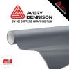 60'' x 5 yards Avery SW900 Matte Dark Grey 10 year Long Term Unpunched 3.2 Mil Wrap Vinyl (Color Code 856)