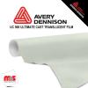 15'' x 10 yards Avery UC900 Flat White Blockout 5 Year Long Term Punched 4.0 Mil Blockout Film (Color Code 151)