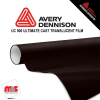 48'' x 100 yards Avery UC900 Dark Roast 9 Year Long Term Unpunched 2.1 Mil Diffuser Film (Color Code 198)
