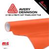 15'' x 10 yards Avery UC900 Orange 9 Year Long Term Punched 2.1 Mil Diffuser Film (Color Code 360)