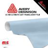 15'' x 10 yards Avery UC900 Pearl Blue 9 Year Long Term Punched 2.1 Mil Diffuser Film (Color Code 602)