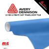 30'' x 50 yards Avery UC900 Cornflower Blue 9 Year Long Term Punched 2.1 Mil Diffuser Film (Color Code 603)