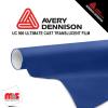 15'' x 10 yards Avery UC900 Ultramarine 9 Year Long Term Punched 2.1 Mil Diffuser Film (Color Code 685)