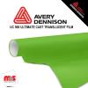 15'' x 10 yards Avery UC900 Citrus Green 9 Year Long Term Punched 2.1 Mil Diffuser Film (Color Code 734)