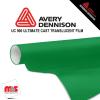 24'' x 10 yards Avery UC900 Safari Green 9 Year Long Term Unpunched 2.1 Mil Diffuser Film (Color Code 783)
