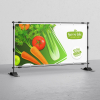 50'' x 60' Kong Banner - 15 Mil Reinforced 500 x 500 Denier PVC Matte White Print Side Out Banner on 2'' Core Economy NRV