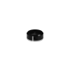 10-24 Threaded Locking Caps Diameter: 1/2'', Height: 1/4'', Black Anodized, Aluminum [Required Material Hole Size: 7/32'']