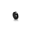 10-24 Threaded Locking Caps Diameter: 1/2'', Height: 1/4'', Black Anodized, Aluminum [Required Material Hole Size: 7/32'']
