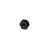 5/16-18 Threaded Hex 3/4'' Caps, Height: 3/8'', Black Anodized Aluminum [Required Material Hole Size: 3/8'']