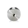 3/8-16 Threaded Caps Diameter: 1 1/2'', Height: 1/2'', Fine Brushed Satin Stainless Steel 304 [Required Material Hole Size: 3/8'']