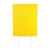 (1) 18''W x 24''H x 4mm Yellow Corrugated Plastic Board and (1) Half Stakes 10'' x 15'' (SKU: CB18-24Y x RSS1015)