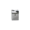 1-3/16'' x 1-3/16''  Stainless Steel Square Standoff Satin Brushed Finish (for Outdoor & Indoor) [Required Material Hole Size: 3/8'']