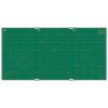 Olfa 70'' Wide x 35'' Long x 1.5mm Thick Double-Side Green Rotary Cutting Mat w/ Measuring Marks (3) 23'' x 35'' Mats w/ (4) Mat Clips