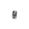 1/2'' Diameter X 1/2'' Barrel Length, Aluminum Flat Head Standoffs, Titanium Anodized Finish Easy Fasten Standoff (For Inside / Outside use) Tamper Proof Standoff [Required Material Hole Size: 3/8'']