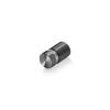 1/2'' Diameter X 1/2'' Barrel Length, Aluminum Flat Head Standoffs, Titanium Anodized Finish Easy Fasten Standoff (For Inside / Outside use) Tamper Proof Standoff [Required Material Hole Size: 3/8'']