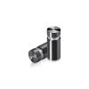 1/2'' Diameter X 1'' Barrel Length, Aluminum Flat Head Standoffs, Titanium Anodized Finish Easy Fasten Standoff (For Inside / Outside use) Tamper Proof Standoff [Required Material Hole Size: 3/8'']