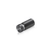 1/2'' Diameter X 1'' Barrel Length, Aluminum Flat Head Standoffs, Titanium Anodized Finish Easy Fasten Standoff (For Inside / Outside use) Tamper Proof Standoff [Required Material Hole Size: 3/8'']