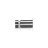 1/2'' Diameter X 1'' Barrel Length, Aluminum Flat Head Standoffs, Titanium Anodized Finish Easy Fasten Standoff (For Inside / Outside use) Tamper Proof Standoff [Required Material Hole Size: 3/8'']