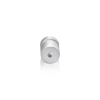 5/8'' Diameter X 1/2'' Barrel Length, Aluminum Flat Head Standoffs, Clear Anodized Finish Easy Fasten Standoff (For Inside / Outside use) Tamper Proof Standoff [Required Material Hole Size: 7/16'']