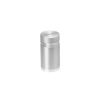 5/8'' Diameter X 3/4'' Barrel Length, Aluminum Flat Head Standoffs, Clear Anodized Finish Easy Fasten Standoff (For Inside / Outside use) Tamper Proof Standoff [Required Material Hole Size: 7/16'']