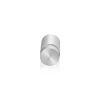 5/8'' Diameter X 3/4'' Barrel Length, Aluminum Flat Head Standoffs, Clear Anodized Finish Easy Fasten Standoff (For Inside / Outside use) Tamper Proof Standoff [Required Material Hole Size: 7/16'']