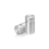 5/8'' Diameter X 3/4'' Barrel Length, Aluminum Flat Head Standoffs, Clear Anodized Finish Easy Fasten Standoff (For Inside / Outside use) Tamper Proof Standoff [Required Material Hole Size: 7/16'']