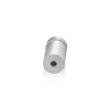 5/8'' Diameter X 1'' Barrel Length, Aluminum Flat Head Standoffs, Clear Anodized Finish Easy Fasten Standoff (For Inside / Outside use) Tamper Proof Standoff [Required Material Hole Size: 7/16'']