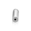 5/8'' Diameter X 1-3/4'' Barrel Length, Aluminum Flat Head Standoffs, Clear Anodized Finish Easy Fasten Standoff (For Inside / Outside use) Tamper Proof Standoff [Required Material Hole Size: 7/16'']